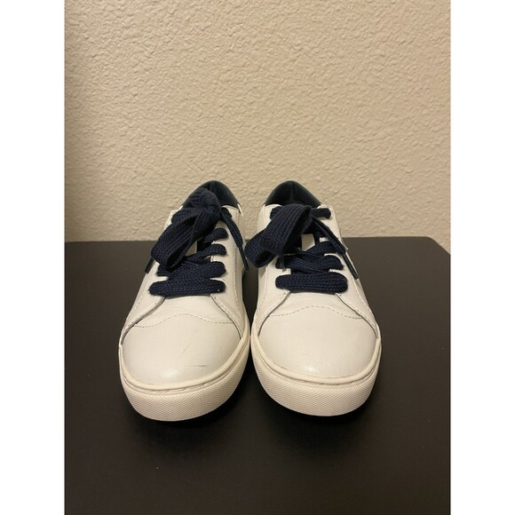 kate spade new york Shoes - Kate Spade Fez Court Sneakers Womens 7 White Black Spade Logo Leather Low Top